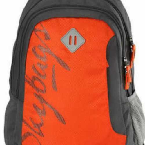 Orange And Black College Bags Size: Standard