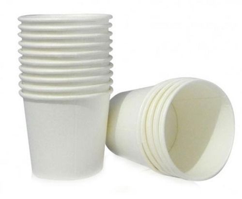 White Plain Paper Tea Cups