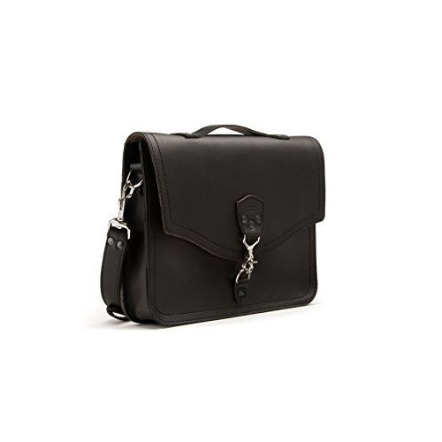 Black Leather Laptop Bag Design: Modern