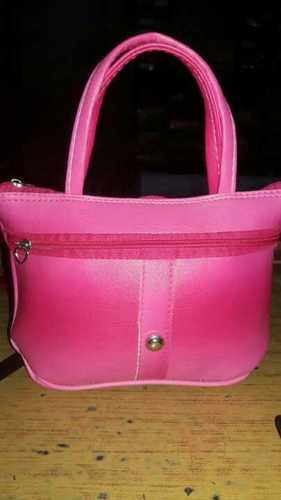 Pink Fancy Ladies Leather Handbags