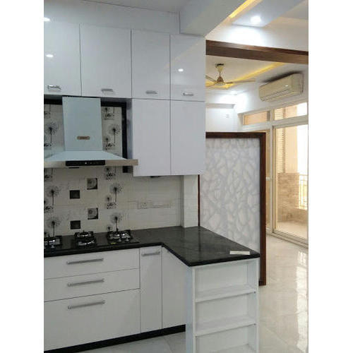 Various Colors Are Available L Shape Modern Modular Kitchen