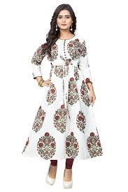 Printed Cotton Fabric Kurtis Bust Size: Various Sizes Are Available Inch (In)