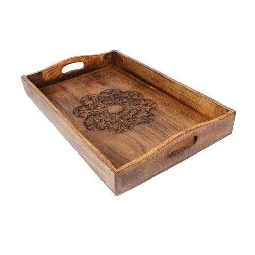 Wood Wooden Handicraft Serving Tray