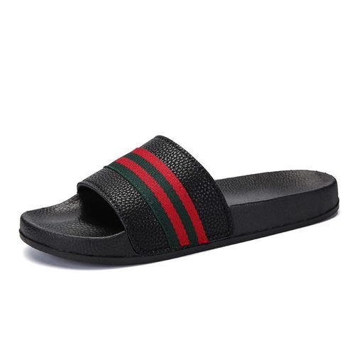 Black Color Mens Slippers