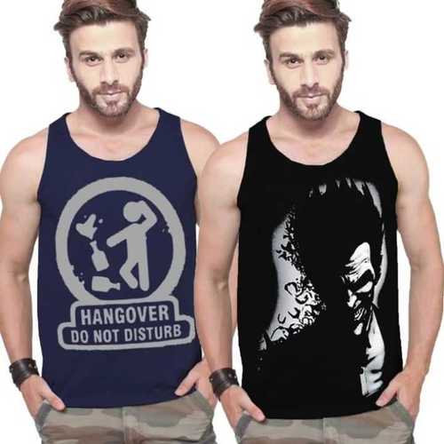 Mens Printed Sleeveless T-Shirt Age Group: Adult