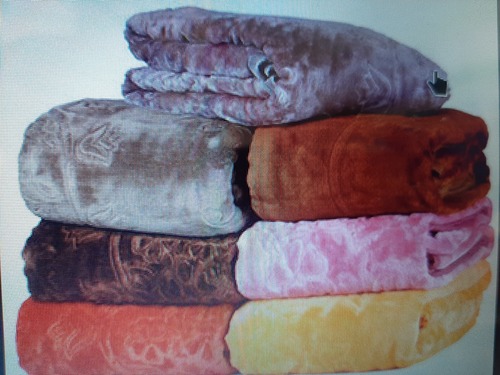 Plain Soft Mink Blanket - 100% Polyester, Full/Queen/King Size, Multicolor | Quick Dry, Knitted for Home & Hotel Use