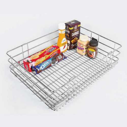 Silver Stainless Steel Basket For Kitchen Use