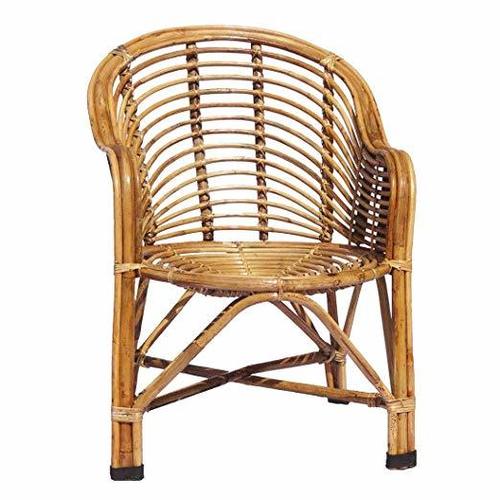 Wood Bamboo Cane Lawn Chair