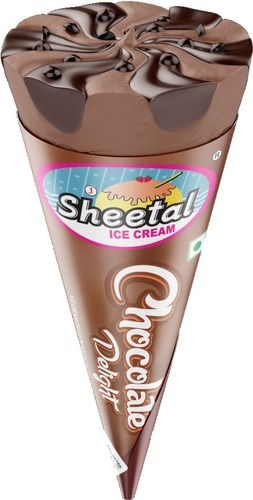 Chocolate Delight Cone Ice Cream Weight: 110 Grams (G)