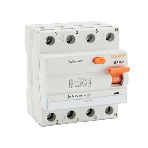 Cream White Maxge Epr-4 Residual Current Circuit Breaker