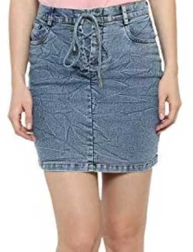 Skin Friendliness Short Denim Skirt