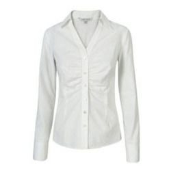 Anti Wrinkle Womens White Color Formal Shirts