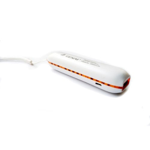 White Dual Usb Port Power Bank