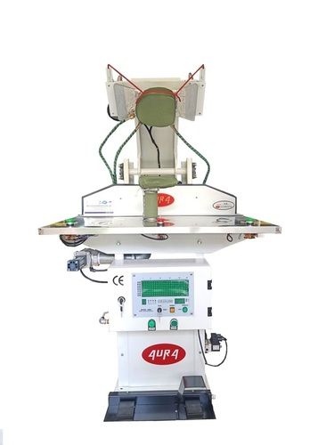 Off White And Green Jacket Sleeve Nipping Pressing Machine (Ag-114)