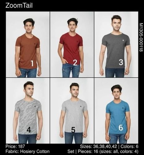 Solid Colour Men T Shirts Age Group: Adult