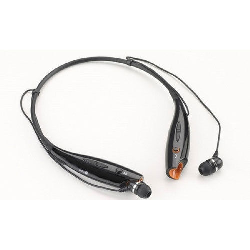 Black Wireless Bluetooth Mobile Headphone