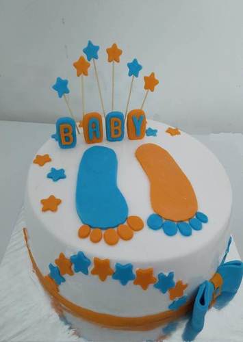 Baby Footprint Celebration Cake