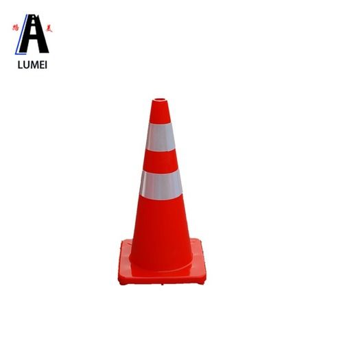 Road Traffic Safety Cones - PVC and Rubber Material, 280x280mm Superior Quality with Optimum Strength, Weight Range 0.6-5.5kg