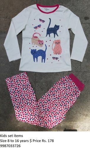 T- Shirt Pant Pyjama Set For Small Baby Kids Age Group: 8 To 16 Years