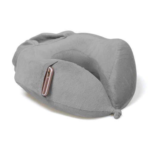 Grey Travel And Napping Pillows