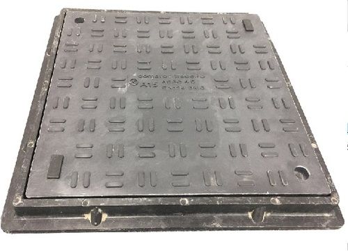 A15 Smc Square 400*400 Manhole Cover For Pavement Base Dimension: 400*400Mm