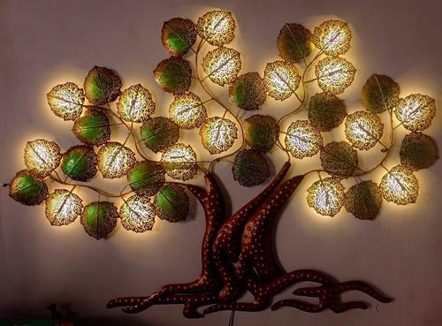 Brown And Green Attractive Design Metal Tree