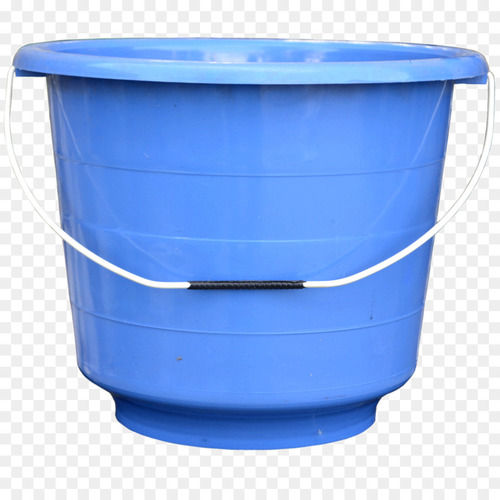 Blue Plastic Bucket - 17 Litres Capacity | Premium Quality, Standard 1st Quality, Dual Plastic and Steel Handle