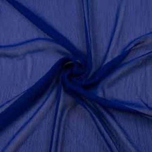 Blue Viscose Chiffon Fabric