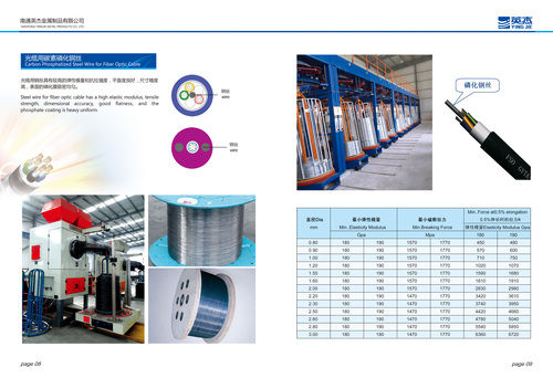 Carbon Phosphatized Steel Wire For Fiber Optic Cable Grade: The First Class