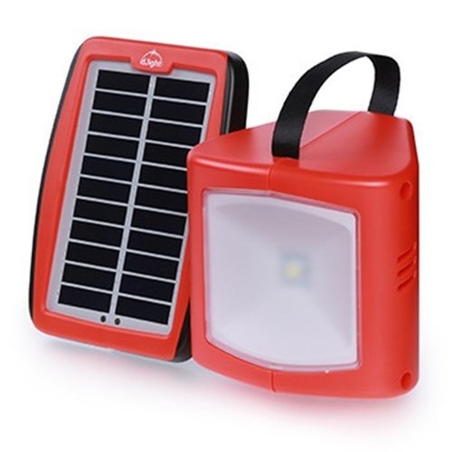 Red Portable Solar Light Torch