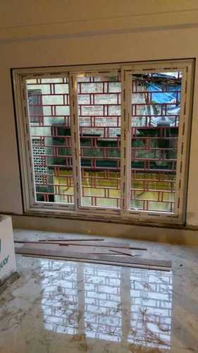 White Three Track Aluminum Sliding Window