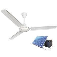 White Color Solar Ceiling Fan No. Of Blades: 3