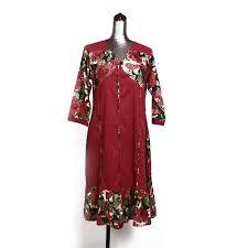 Red Ladies Designer Long Kurti