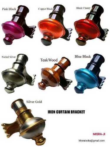 Various Colors Are Available Plain Pattern Iron Curtain Bracket