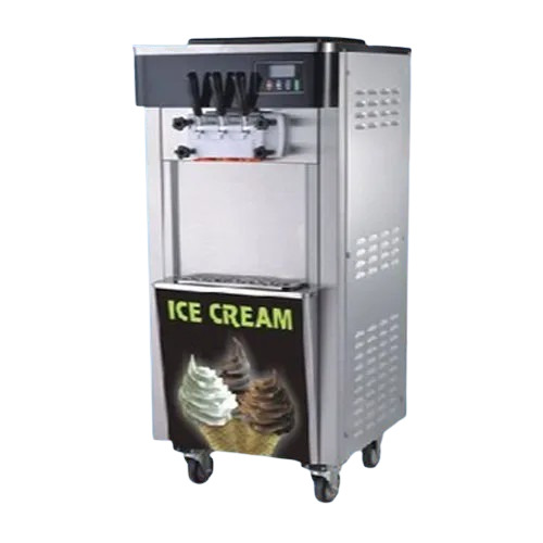 Floor Model Double Compressor Softy Ice Cream Machine at Best Price in ...