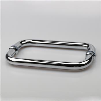 Silver Mirror Finished Stainless Steel Shower Door Handle L19-08