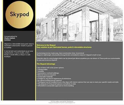 Prefabricated Relocatable Luxury Skypod