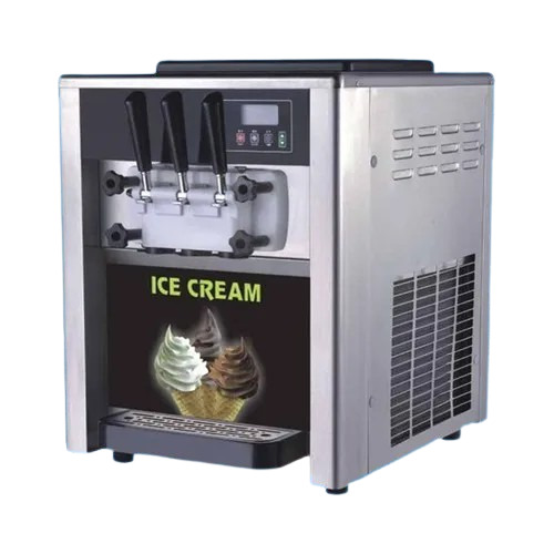 Table Top Double Compressor Softy Ice Cream Machine at Best Price in ...