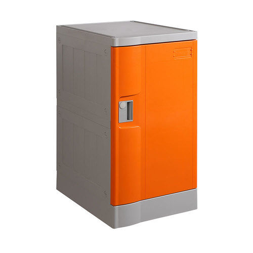 Orange Anti Rust Plastic Locker For (Gym, School, Office, Hotel)