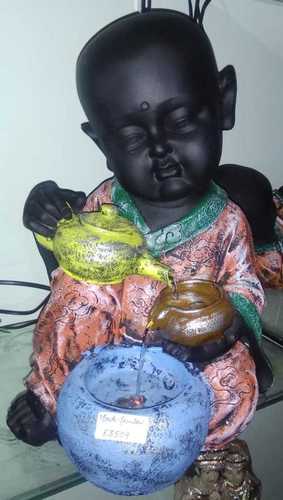 Ceramic Monk Buddha Fountain