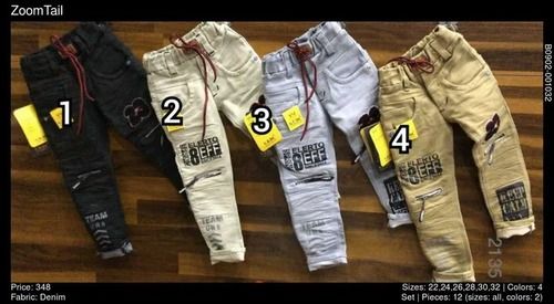 Multiple Skin Friendly Kids Denim Jeans