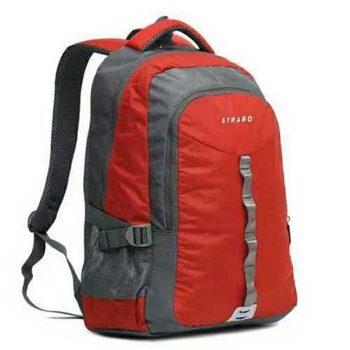 Red & Grey Stylish School Back Pack Bag