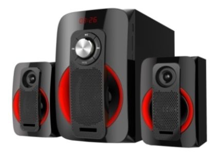 Bluetooth Multimedia Speaker Black Output Power: 20W + 10W X 2 Watt (W)