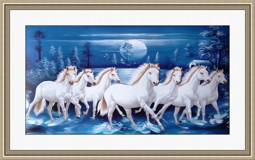 As Per Choice Seven Running Horses On Water Paintings at Best Price in  Faridabad | Shine India Handicrafts