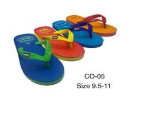 Multicolor Slipper For Adults With Rubber Straps Size 9.5-11 