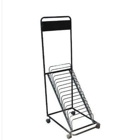 Iron Tiles Display Trolley Rack