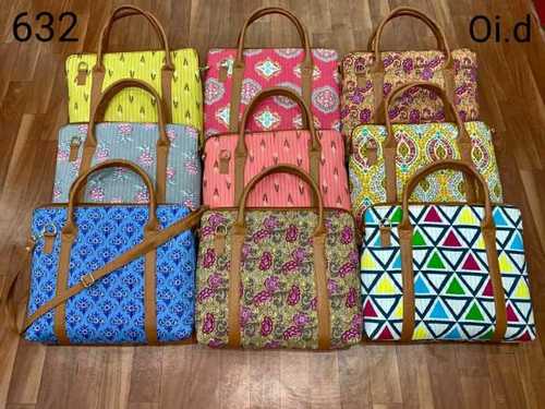 Multicolor Printed Handmade Laptop Handbags