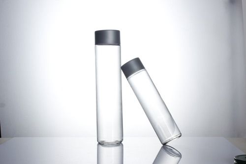 Eco-Friendly Water Glass Bottle With Caps (375Ml)