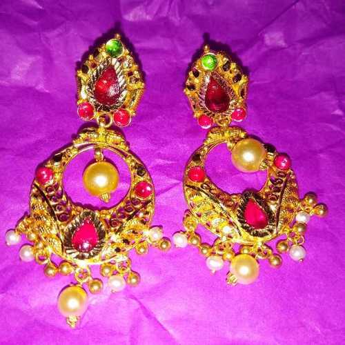 Multicolor 91.6 Hallmark Gold Earrings