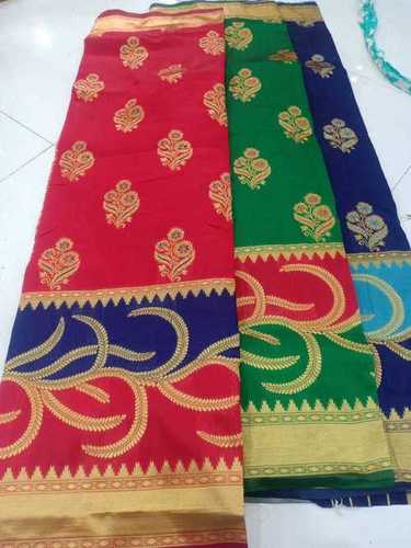 Red/Green Kota Silk Saree